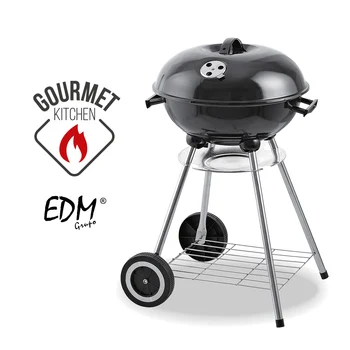 

BBQ METAL WITH WHEELS AND COVER Ø 44CM 70CM HEIGHT