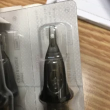 Agujas desechables para tatuaje, 0,3mm, 0,35mm, revestimiento redondo, cartucho para tatuar, esterilizado de seguridad, con sistema de membrana, 10 uds.