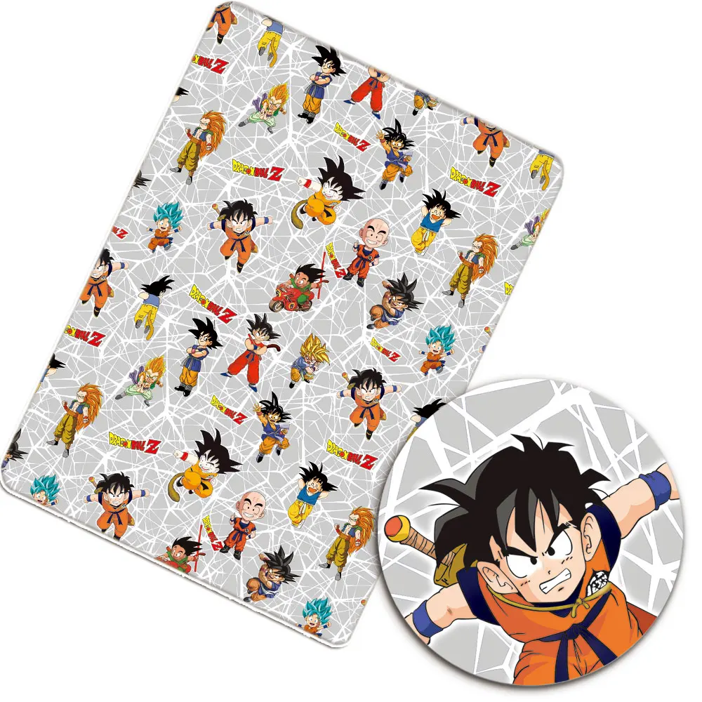 Polyester Cotton Fabric Cartoon Gragon Cloth Sheet Printed Dress Sewing Needlework DIY Crafts Supplies 50*145cm 1pc