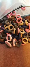 100 unids/bolsa chicas colorido elástica bandas de pelo Pelo accesorios para el cabello, cuerda cabello diademas banda de goma para el pelo
