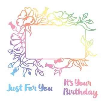 

Poppy Flower Frame Hot Foil Plate Silver DIY Embossing Die Cut Scrapbooking Stencils Hot Stamping Foil 2020 Cutting dies