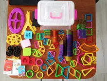 ZKZC-bloques de construcción magnéticos de gran tamaño para niños, juego de bloques de construcción de diseñador magnético, 180 Uds., Juguetes DIY para niños, regalos