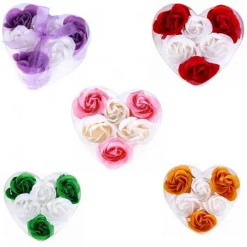 

Case Heart with 6 Soap's flower Petals + Loop-Details and gifts for Weddings, Holy Communion, october birthday and Baptisms
