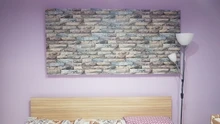 Self-Adhesive Wallpaper Vinyl Living-Room Stick Decor Haohome Peel Brick for And