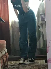 SHENGPALAE-pantalones vaqueros de pierna ancha para mujer, Jeans holgados informales con estampado de Hip-hop para verano, 2021