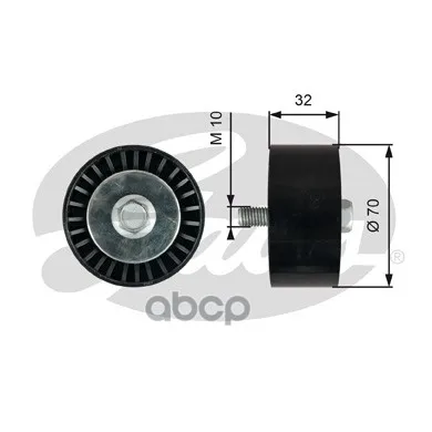 Ролик Ремня Приводного Opel/Gm 2.0d/2.2d 10- Gates T36748 Gates арт. T36748