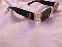 Gafas de sol rectangulares para hombre y mujer, lentes de sol rectangulares de lujo, cuadradas, de Metal Vintage, UV400, 1 Uds., 2020