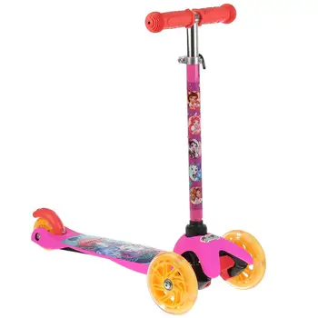 

Kick scooter child 3-колесный. Enchantimals, control slants, wheel-n/U 120 and 80, light, adjustable рул. Stand