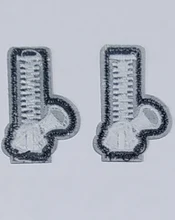 And Badges Alphabet Patches Clothing Stickers Embroidery Letters Appliques Iron-On Stripes