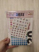 Calendario del Plan Anual del año 2021, horario diario con pegatina de puntos, planificador de pared, papelería, planificación de estudio para oficina, escuela y hogar