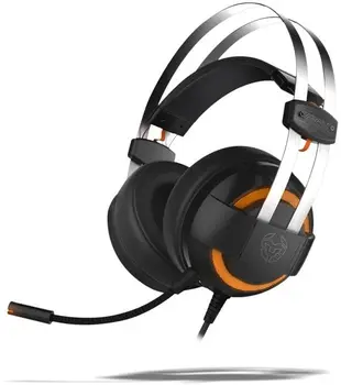 

Earphone + MIC KROM GAMING KODE 7.1 BLACK/ORANGE