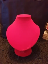 Calidad joyero terciopelo rojo pantalla titular boda anillo, collar, pulsera organizador de almacenamiento soporte de contador de la tienda escaparate