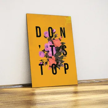 

Don't Stop! -Decorative Metal Poster
