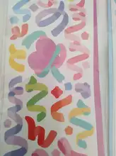Mohamm-pegatinas de la serie Rainbowsky, decoración colorida, Material artesanal, 3 hojas
