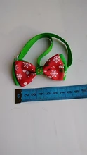 Bow-Tie Necklace Dog-Grooming-Accessories Puppy Dog-Collar Cat Christmas Adjustable Holiday
