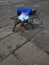 Widesea-quemador de gas a prueba de viento para exteriores, estufa de acampada, encendedor, equipo turístico, parrilla de propano cilíndrica de cocina