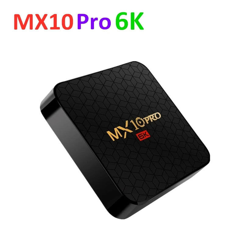 ТВ приставка Android 9 0 MX10 PRO 6K Allwinner H6 четырехъядерный USB WiFi Smart Pro