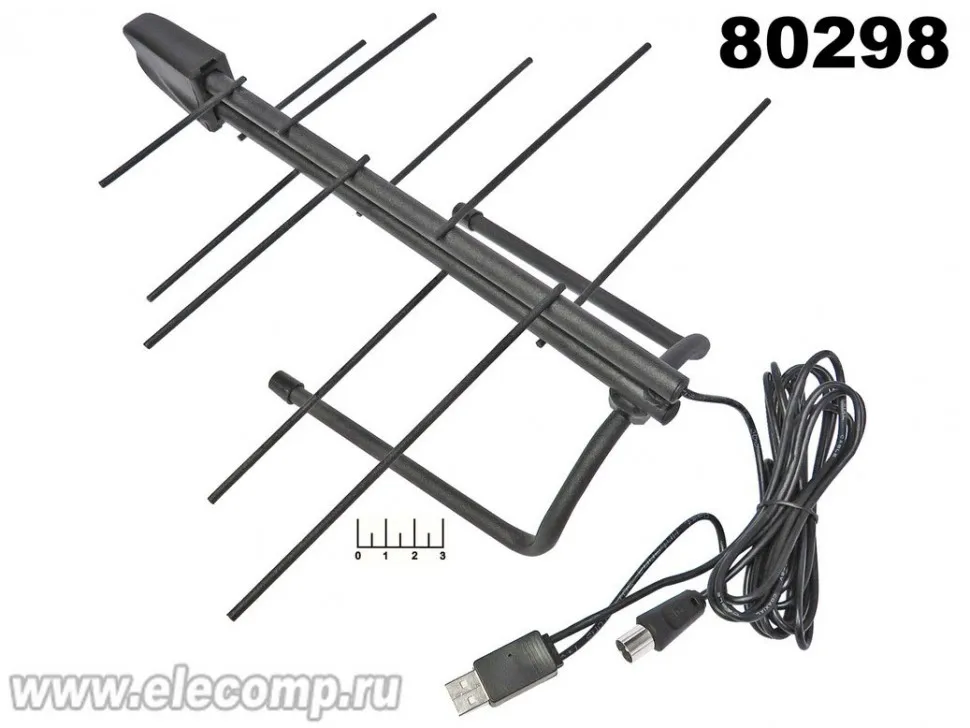 АНТЕННА КОМНАТНАЯ ДЛЯ ЦИФРОВОГО ТВ РЭМО BAS-5133-USB МЕРКУРИЙ 3.0 С УСИЛИТЕЛЕМ (ПИТАНИЕ