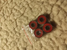 Shafts Wheels Bearing Ball-Roller Skateboard Scooter 608RS Precision Abec 9 Steel 4pcs