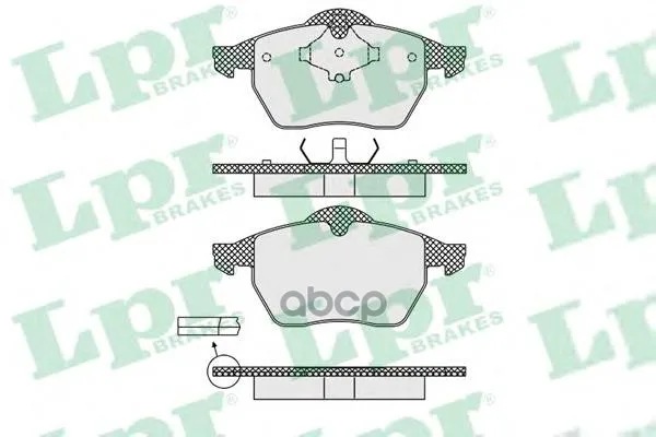 Колодки Тормозные Audi A3 9701 R15/Volkswagen G4/Skoda Octavia 98 Передние Lpr 05p639 Lpr арт. 05P639