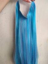 TOPREETY resistente al calor sintético pelo recto 110g elasticidad hilo Invisible Halo extensiones de cabello 8006