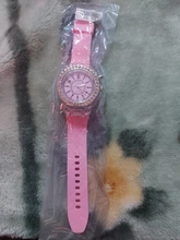 A0001-reloj LED luminoso para niños, de silicona, con lámpara, Color caramelo