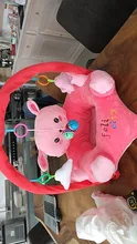 Conjunto de sofá de felpa para bebé, funda de asiento de apoyo, silla de felpa con dibujos animados para aprender a sentarse, nido de felpa para niño pequeño, Puff lavable con varilla, juguetes sin relleno