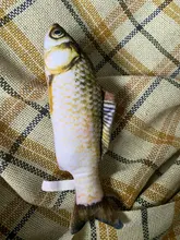 Pet Soft Plush Creative 3D Carp Fish Shape Cat Toy Gifts Catnip Fish Stuffed Pillow Doll