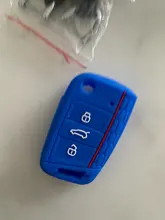 Funda de Gel de sílice para llave de coche, para Volkswagen Golf 7 mk7 Seat Ibiza Leon FR 2 Altea Azteca para Skoda Octavia 3 Tecla de botón