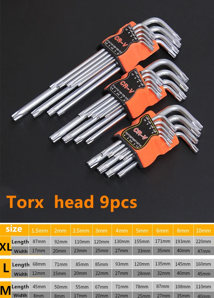 Torx  hand 9pcs
