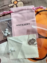 ANENJERY de Plata de Ley 925 moda novedosa de Luna estrella aro pendientes para las mujeres 2020 mejores regalos de Navidad de S-E1360