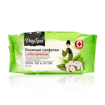 

Wet wipes day spa antibacterial 60 PCs