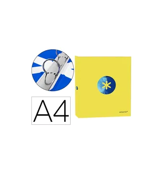 

ANTARTIK led folder with replacement A4 frame 5 MM lined 4 ring 25MM TRENDINGTOPIC 2020 yellow COLOR