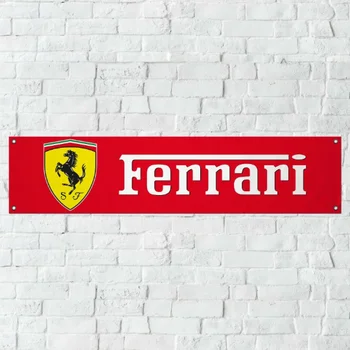 

FERRARI BANNER pvc shop decoration sport garage decoration workshop Flag's Atelier décoration