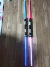 2 sables láser de juguete con sonido y luz parpadeante para niño, Conjunto de 2 espadas láser para juego, regalo para niños