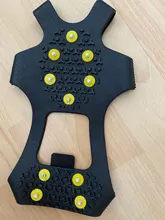 Cubrezapatos antideslizantes para exterior, 10 tacos, Universal, para nieve, escalada, Camping, tallas S, M, L y XL