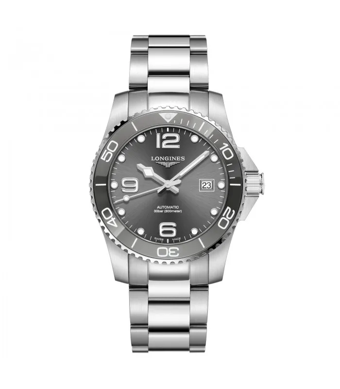 LONGINES часы HYDROCONQUEST керамические автоматические 41 мм L3.781.4.76.6