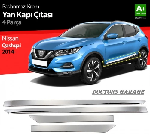 Per Nissan Qashqai Chrome Door Side Streamer 2014 2015 2016 2017 2018 2019  2020 4 pezzi