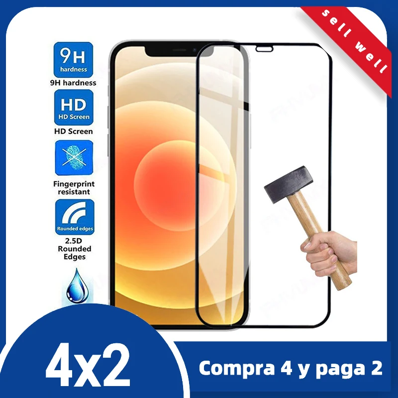 Защитная пленка 9D для iPhone 12 mini Pro Max 11 X XS XR 7 8 Plus | Мобильные телефоны и аксессуары