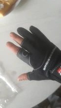 ABU Garcia-guantes de pesca de cuero de alta calidad, cómodos, antideslizantes, para pesca al aire libre, 1 par