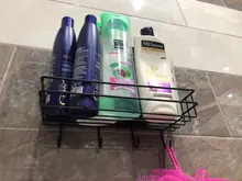 Suction-Basket-Organizer Storage-Rack Iron Punch-Free-Shelf Bathroom Kitchen Metal Home-Corner
