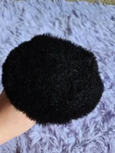 Cepillo antipolvo para el cuello, brocha de pelo suave de fibra para pelo negro, herramienta práctica de corte de pelo para peluquería