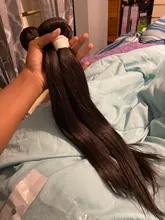 Links-mechones brasileños de cabello humano 100%, mechones con cierre y encaje Frontal, Remy, rectos, 30 y 40 pulgadas, 3 o 4 mechones