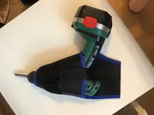 Bolsa portabrocas Holst, herramienta inalámbrica para taladro de 12v, bolsa de herramientas de cintura