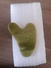 Natural Jade Gua Sha tablero raspador masaje de cuarzo rosa Jade Guasha piedra Chin cuello de la cara de arrugas removedor de belleza