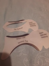 Plantilla para cejas, 2 uds. De tarjeta para delinear ojos, plantilla para delinear ojos, modelos de ojos, conformación de la plantilla, herramientas de maquillaje, sombra de ojos
