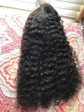 Pelucas frontales de onda profunda para mujeres negras 28 30 pulgadas, cabello humano rizado 13x4 brasileño Remy, peluca con malla Frontal ondulada y húmeda