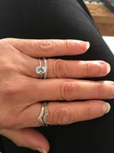 JewelryPalace-anillo de compromiso plata de primera ley y Topacio azul para mujer, sortija, plata esterlina 925, piedra preciosa, 925 anillos de plata esterlina solitario