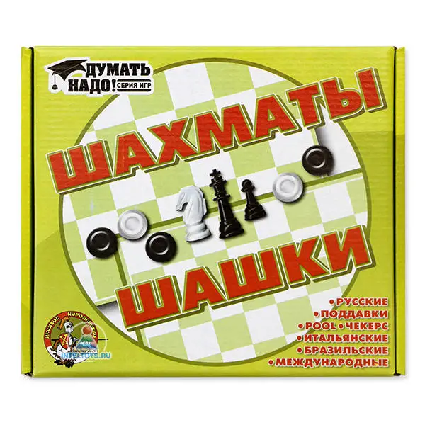 Настольные шашки и шахматы 2 в 1 Десятое королевство | Спорт развлечения