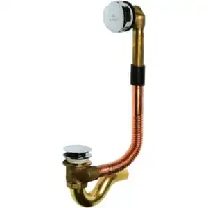 

Drain-overflow for Bath Kaiser click-clack, brass, Chrome (8004)